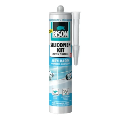 Afbeelding van Bison siliconenkit acrylbaden transparant 310 ml