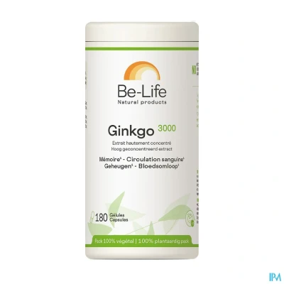 Afbeelding van Be Life Gink go 3000 Bio 180 softgels