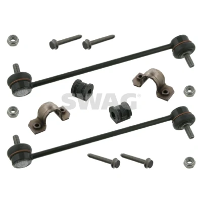 Afbeelding van SWAG 30 93 7076 Reparatieset, stabilisatorophanging Vooras Met stuurstang VOLKSWAGEN: Polo IV Hatchback, V SKODA: Fabia 2