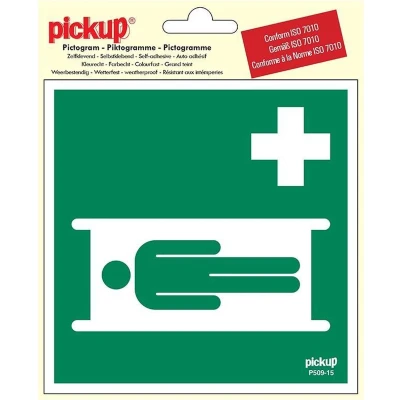 Afbeelding van Pickup Pictogram Vinyl 15x15cm Brancard