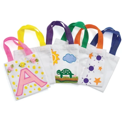 Afbeelding van Colorations Mini Canvas Draagtassen, 24st.