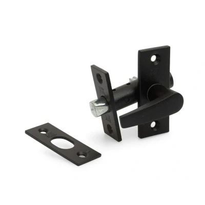 Afbeelding van Dulimex DX DRB1435 BE insteekgrendel met sluitplaat 55/35 mm zwart 0160.104.0350