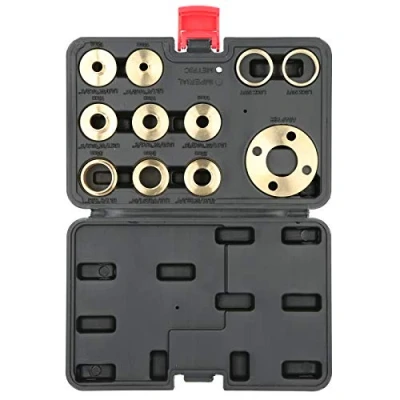 Afbeelding van Ladieshow 11 stuks routergeleiders van messing met borgmoer en routeradapter