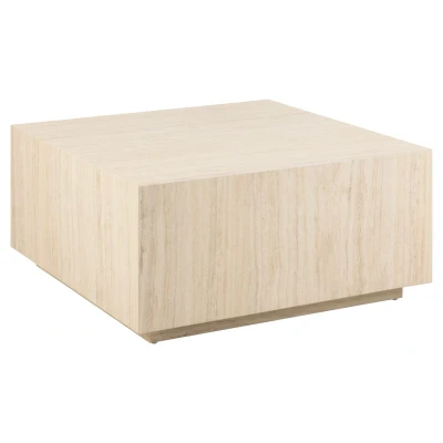 Afbeelding van Giga Living Salontafel Lima Vierkant 90x90x42 cm Beige MDF