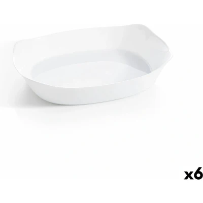 Afbeelding van Serveerschaal Luminarc Smart Cuisine Rechthoekig Wit Glas 38 x 27 cm (6 Stuks)