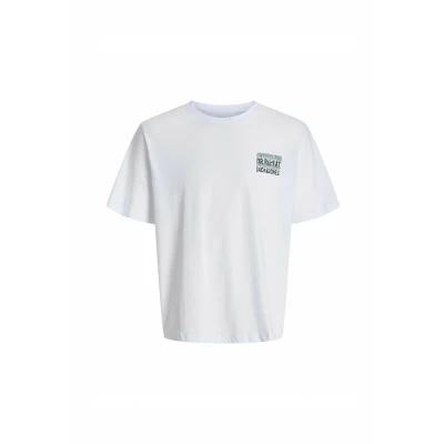 Afbeelding van Jack &amp; Jones Junior Tshirt print, Heren, Maat: 152, White