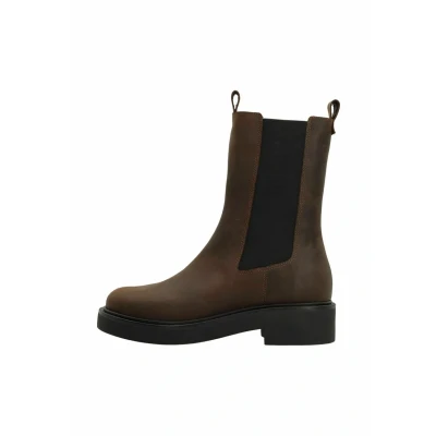 Afbeelding van sacha Chelsea Korte laarzen, Dames, Maat: 39, Brown Schoenen
