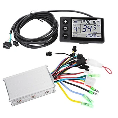 Afbeelding van Borstelloze motorcontroller, 24V 48V waterdichte LCD schermpaneel Elektrische fiets Scooter controller Kit(36V/48V 350W)