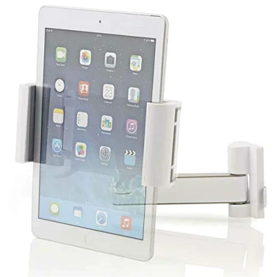 Afbeelding van TronicXL tablet wandhouder muurbevestiging muurbeugel geschikt voor Apple iPad Samsung Galaxy Tab Huawei draai en zwenkbaar tablet, beugel