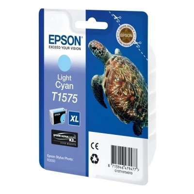 Image de Cartouche d&#039;encre Epson T1575 XL Tortue Cyan clair