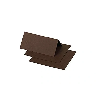 Afbeelding van Clairefontaine 75042C verpakking met 25 plaatskaarten, formaat 8,5 x 8 cm, 210 g/m², kleur cacao, uitnodigingen voor evenementen en overeenkomst, serie pollen, premium papier, glad