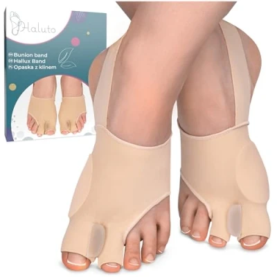 Afbeelding van HALUTO Hallux Valgus Concealer met hielband Teenspreider Grote teen Sokken gel bescherming
