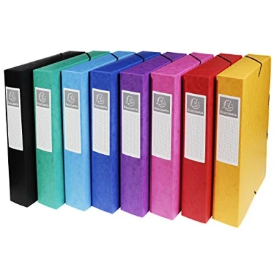 Image de Boite de classement exabox dos 60mm carte lustrée a4