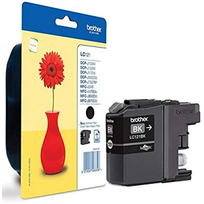 Afbeelding van Brother Inktcartridge LC 121BK zwart