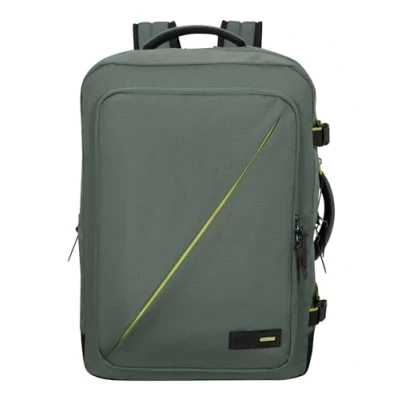 Image de American Tourister Take2Cabin Sac à dos de voyage extensible 17,3 pouces, 55 cm, 42,5/48,5 L, vert (Dark Forest)
