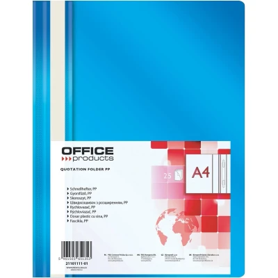 Afbeelding van OFFICE products snelhechtmap, blauw 25 stuks