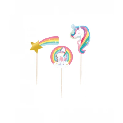 Afbeelding van Unicorn Party Prikkers 16 stuks