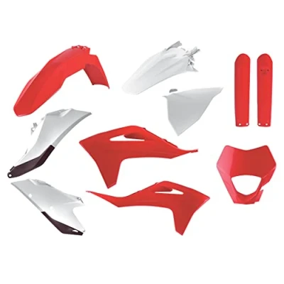 Afbeelding van Polisport Plastickit Gas EC250 EC250F EC300 EC350F 2021 Origineel Rood / Wit