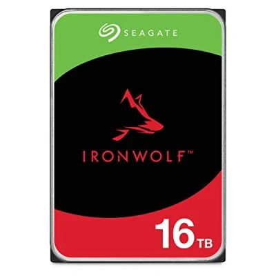 Afbeelding van Seagate IronWolf, 16 TB, Interne Harde Schijf, NAS, 3,5&quot;, SATA 6 GB/s, 7200 RPM, 256 MB cache, voor NAS RAID, 3 jaar Rescue Services (T16000VN001)