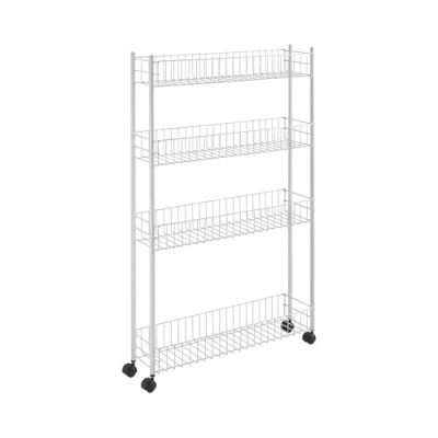 Afbeelding van Metaltex Fino Opbergrek 4 Etages 58X16X95 Cm Wit