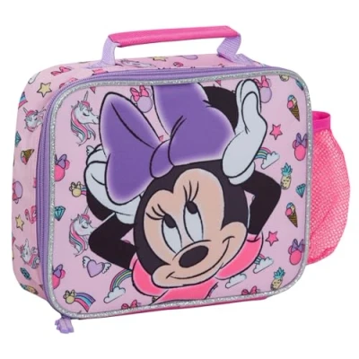 Afbeelding van Disney Minnie Mouse geïsoleerde lunchtas met flessenhouder voor meisjes