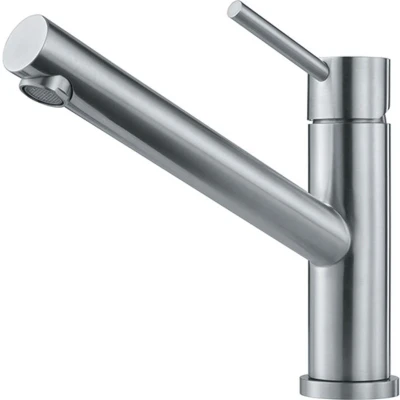 Afbeelding van Franke Orbit massief rvs lage Keukenkraan met draaibare uitloop inox 115.0569.290