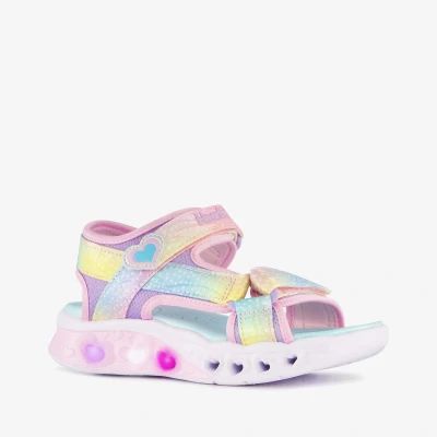 Afbeelding van Skechers Flutter Hearts Sandalen Light pink/multicoloured voor kinderen, Maat: 30, pink/multi coloured Polyester