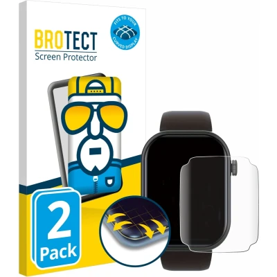 Afbeelding van BROTECT Volledig bedekkende screen protector, Smartwatch beschermfolie, Transparant