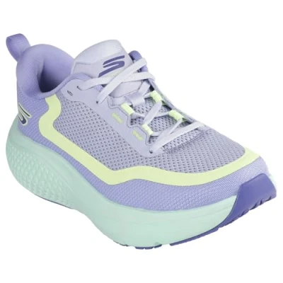 Afbeelding van Skechers GO RUN Supersonic MAX Hardloopschoenen voor op de weg, Dames, Maat: 40, Purple/lime Textiel/ synthetisch