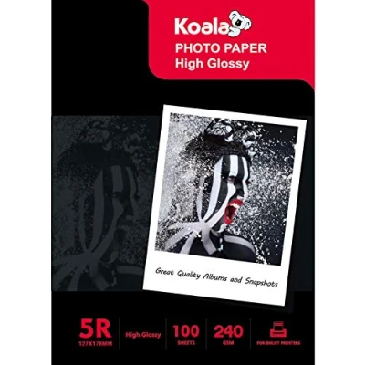 Afbeelding van KOALA 100 vellen glanzend fotopapier voor Canon HP Epson inkjetprinter 13 x 18 cm 240 g/m²