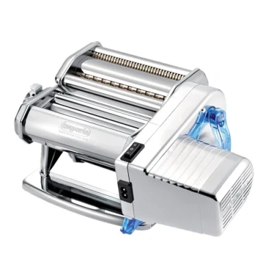 Afbeelding van Imperia Electric Line Classic. Elektrische pastamachine. Gemaakt in Italië. Verse pastamachine met elektromotor. laminator voor Lasagne, Tagliolini, Fettuccine.