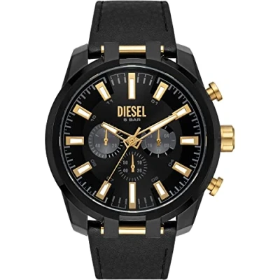 Afbeelding van Diesel heren Split horloge DZ4610 in de kleur Zwart