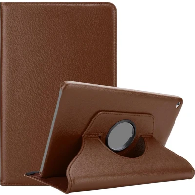 Afbeelding van Cadorabo Tablet Hoesje geschikt voor Apple iPad AIR 2 2014 / 2013 in PADDESTOEL BRUIN Beschermhoes met Auto Wake Up, standfunctie en elastieksluiting Book Case Cover Etui