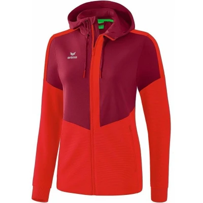 Afbeelding van Squad trainingsjack met capuchon dames bordeaux/rood / 42