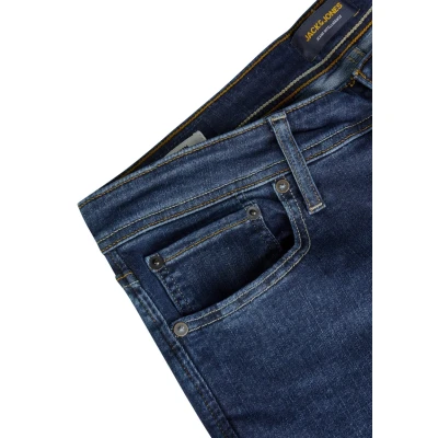 Afbeelding van JACK &amp; JONES JJIGLENN Heren Jeans Stretch Slim Fit Blauw Zwart Maat 30 31 32 33 34 36 38, Blue Denim (Cb 142), Taille / lengte