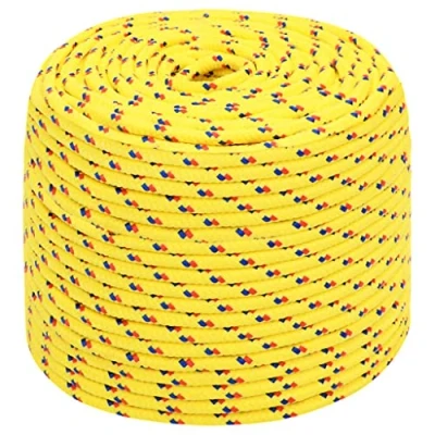 Afbeelding van vidaXL Boot touw geel 10mm 50m polypropyleen