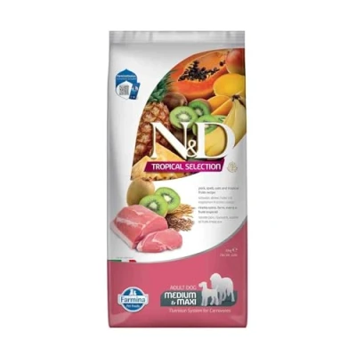 Afbeelding van Farmina N&amp;D Tropical pork 10Kg medi/maxi