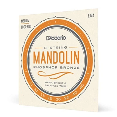 Afbeelding van D&#039;Addario EJ74 11 40 Mandolinen Snaren Phosphor Bronze Loop End