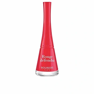 Image de BOURJOIS Vernis À Ongles 1 Seconde 44 Rouge Défendu Séchage Rapide En 50 Secondes Pinceau Panoramique Anti Débordement Application Facile Couleur Intense 9 ml
