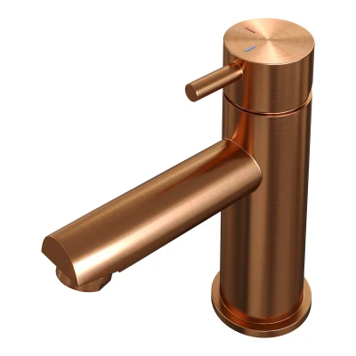 Afbeelding van Brauer Copper Edition Wastafelmengkraan opbouw laag model b PVD geborsteld koper