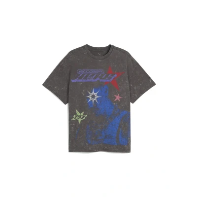 Afbeelding van LaMelo Star Vision T shirt met print voor Heren, Grijs, Maat XL PUMA