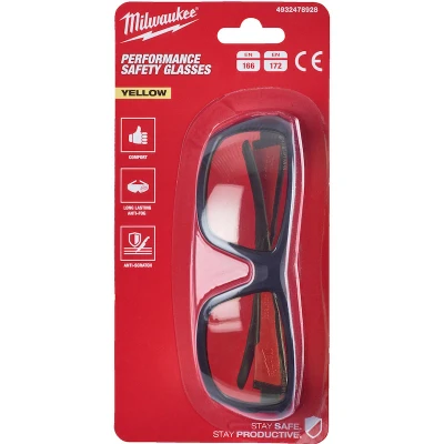 Afbeelding van Milwaukee VEILIGHEIDS BRIL Performance Geel Glas