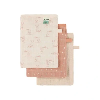 Afbeelding van Trixie Tetra Washandjes 3 Pack Mix Rosy Rabbit