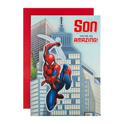 Afbeelding van Hallmark 3D verjaardagskaart voor zoon Marvel Amazing Spider Man