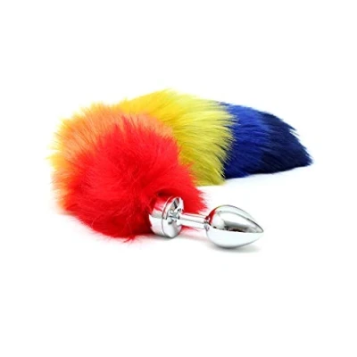 Afbeelding van Rimba Bondage Play Buttplug RVS klein met unicorn staart