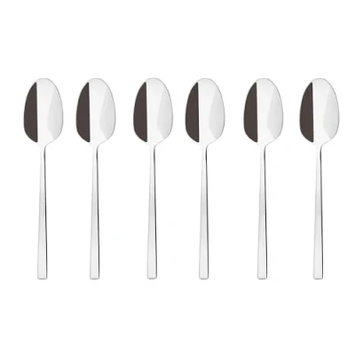 Afbeelding van Sambonet Koffielepels Rock Zilver 6 Stuks