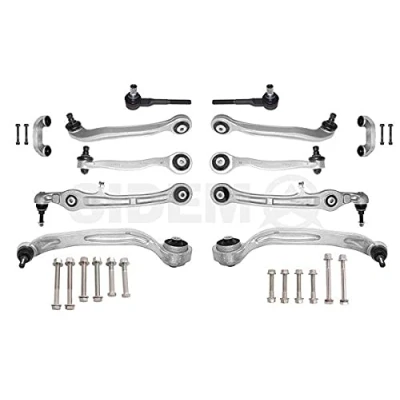 Afbeelding van SIDEM 37870 Reparatieset, wieldraagarm Enkelvoudigedraagarm Achter, Vooras links en rechts Met bevestigingsmatriaal AUDI: A6 C6 Saloon
