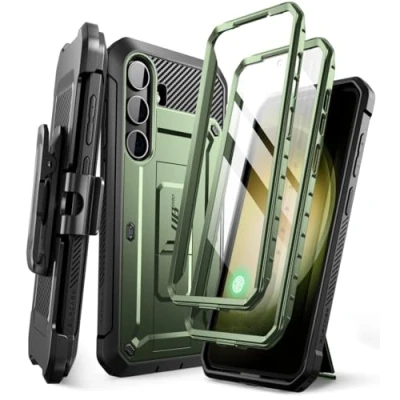 Afbeelding van Supcase UB Pro hoesje geschikt voor Samsung Galaxy S24 Met en zonder screen protector Groen