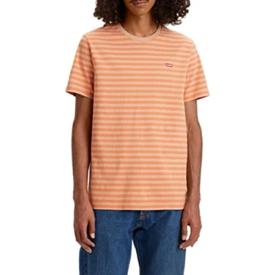 Image de Levi&#039;s Homme T Shirt Ss Original Housemark Tee, Sleek Brandied Melon, XXS