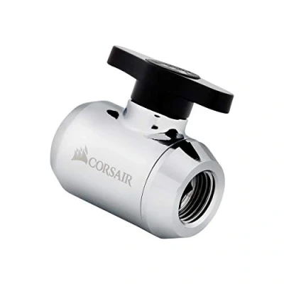 Image de CORSAIR Hydro X Series XF Ball Valve Clapet à bille du système de refroidissement liquide chrome